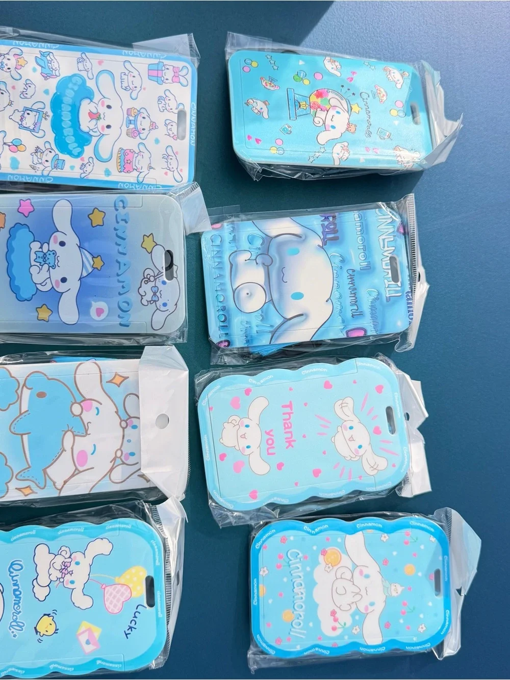 Cinnamoroll Blue Card Holder / ID BADGEwith Lanyard - Cute Character Wrist Clip